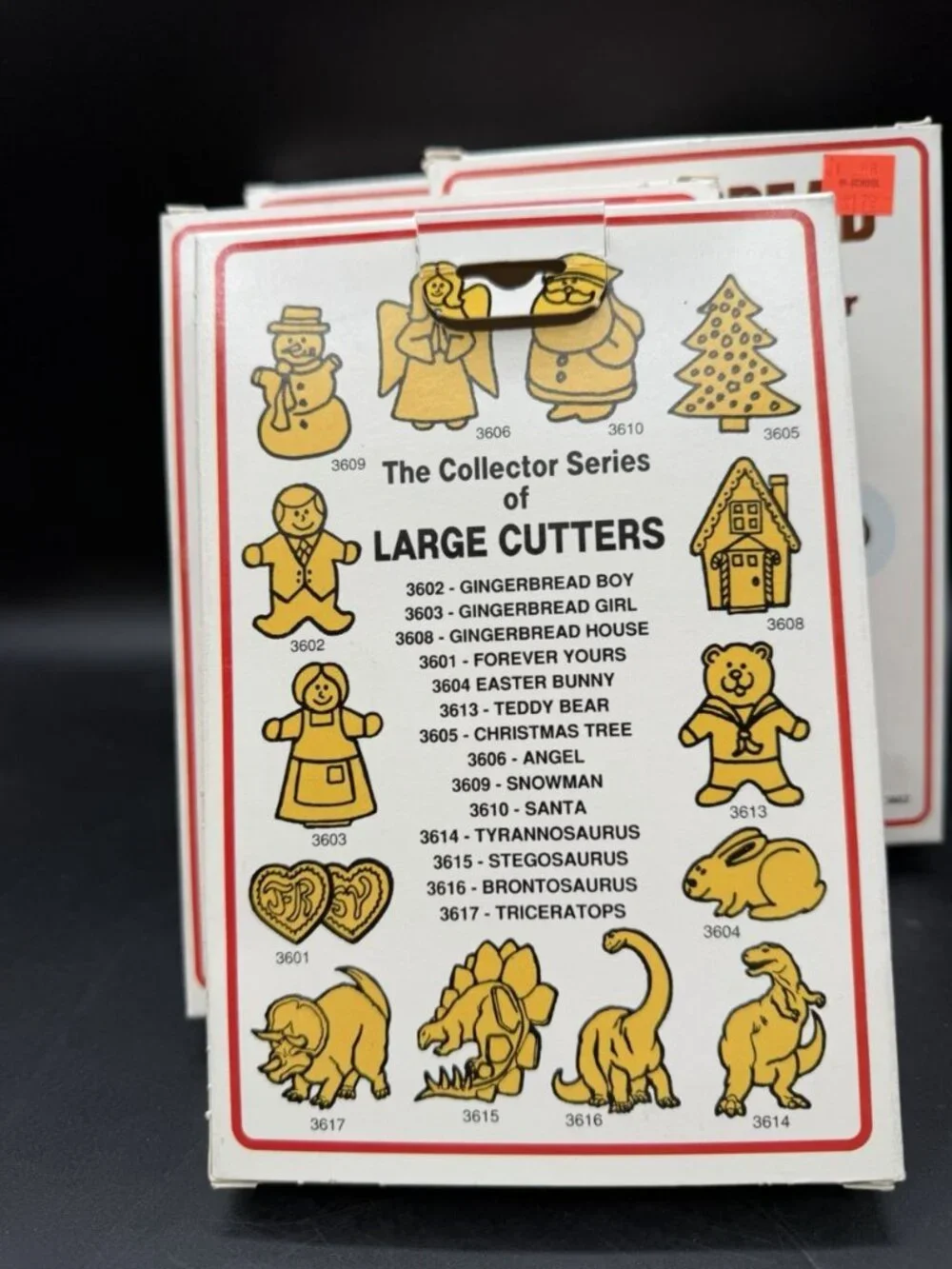 1986 Run Fox Gingerbread House Boy Cookie Cutter Christmas Vintage Lot Of 4